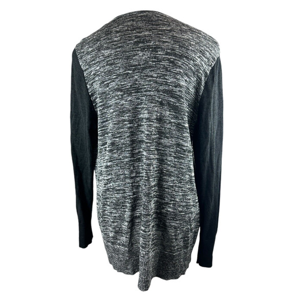 NWT Torrid Open Front Drape Lightweight Cardigan Heathered Gray Colorblock 1X - Picture 6 of 9